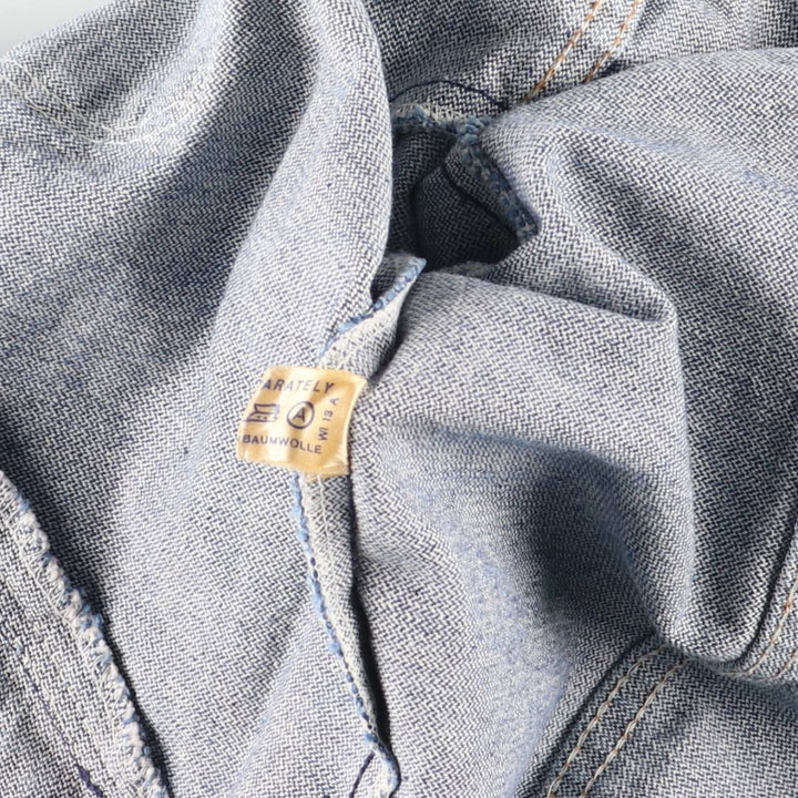 Vintage 70'S Wrangler denim jacket, denim jacket, men's size M cotton blue type Vintage Second Hand