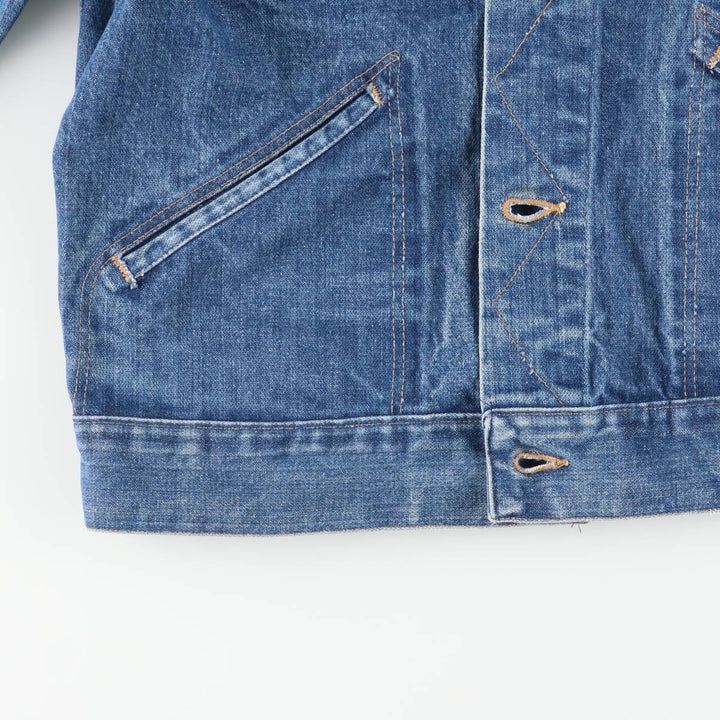 Vintage 70'S Wrangler denim jacket, denim jacket, men's size M cotton blue type Vintage Second Hand