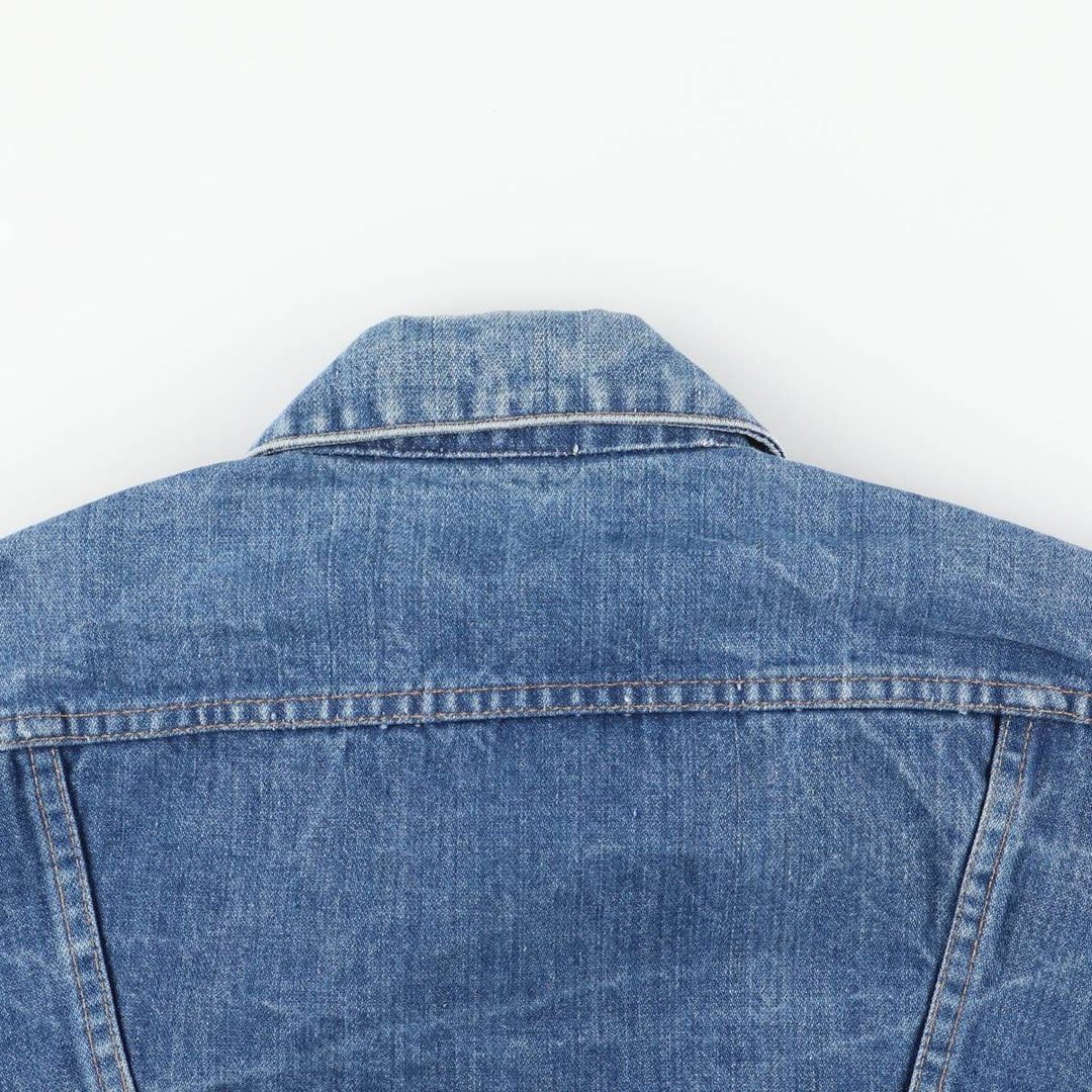 Vintage 70'S Wrangler denim jacket, denim jacket, men's size M cotton blue type Vintage Second Hand