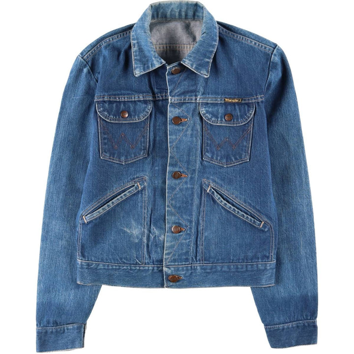 Vintage Wrangler denim jacket, size S, men's size S cotton blue type Vintage Second Hand