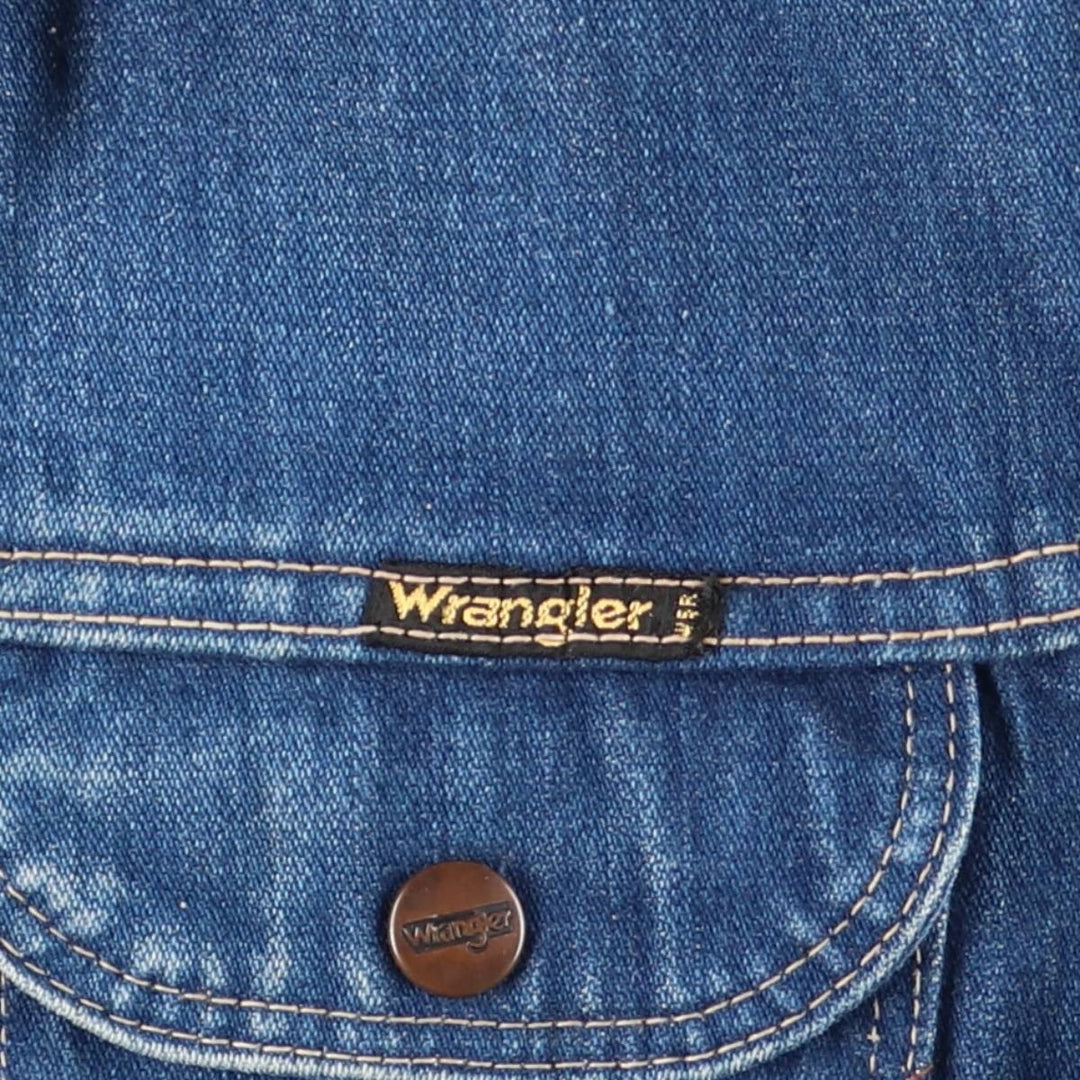 Vintage Wrangler denim jacket, size S, men's size S cotton blue type Vintage Second Hand