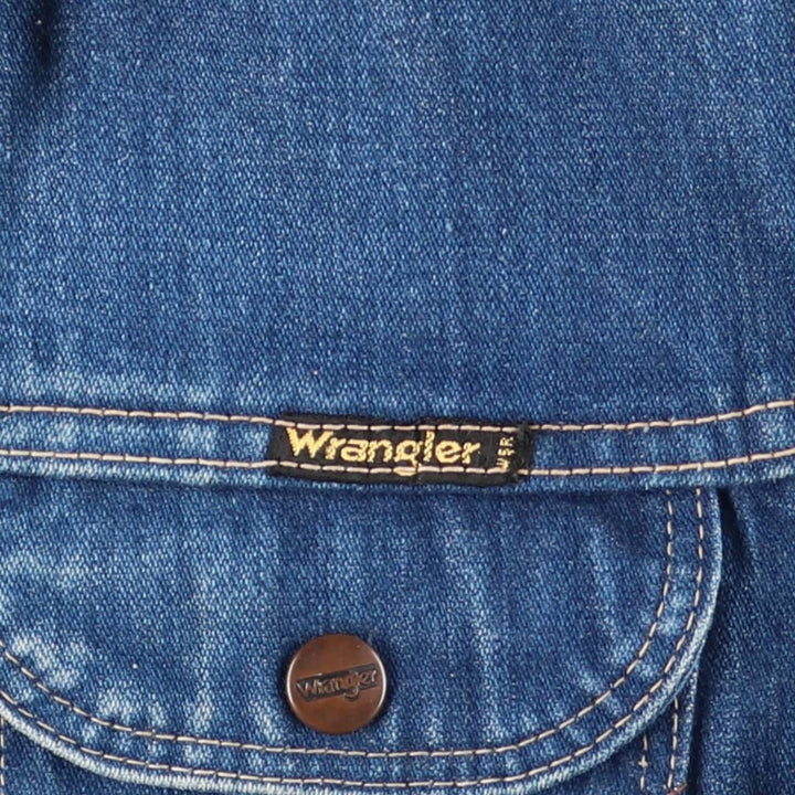 Vintage Wrangler denim jacket, size S, men's size S cotton blue type Vintage Second Hand