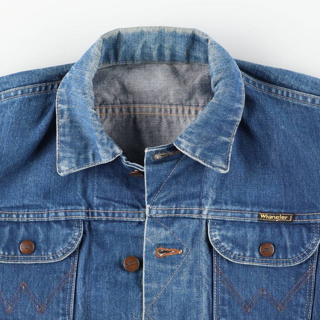 Vintage Wrangler denim jacket, size S, men's size S cotton blue type Vintage Second Hand