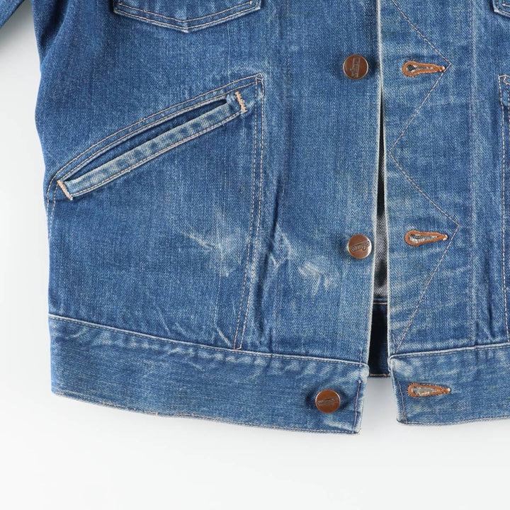 Vintage Wrangler denim jacket, size S, men's size S cotton blue type Vintage Second Hand