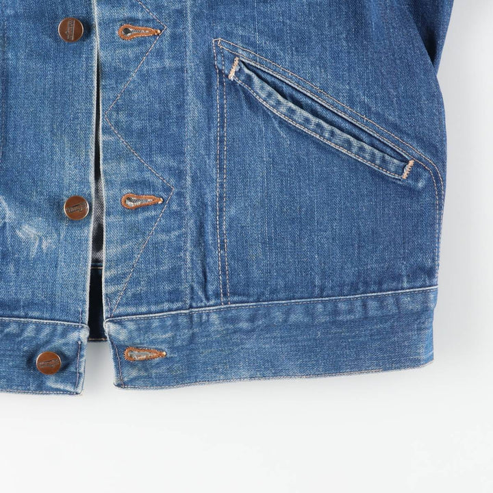 Vintage Wrangler denim jacket, size S, men's size S cotton blue type Vintage Second Hand