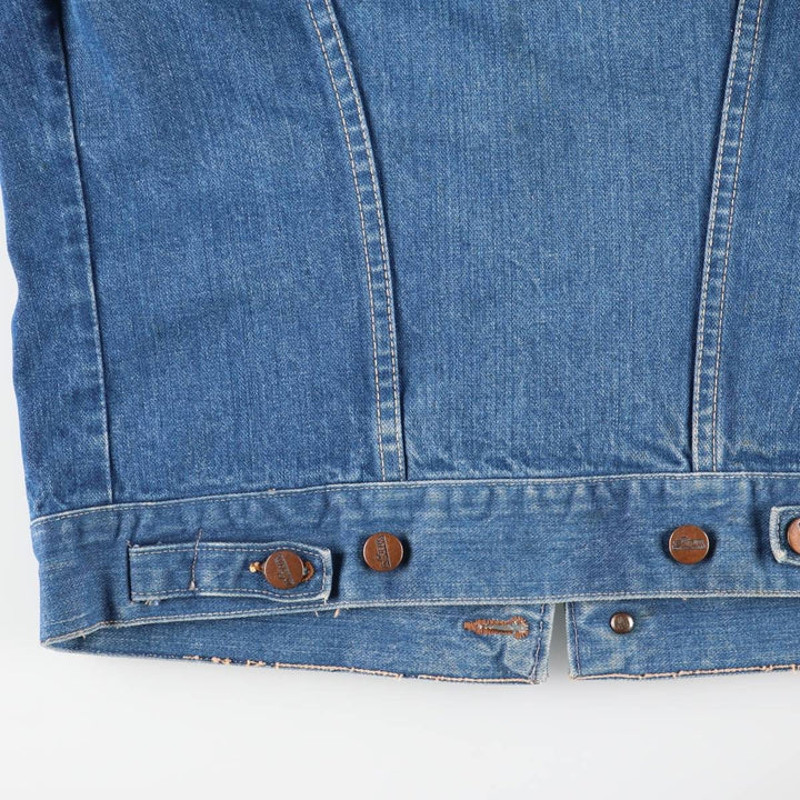 Vintage Wrangler denim jacket, size S, men's size S cotton blue type Vintage Second Hand
