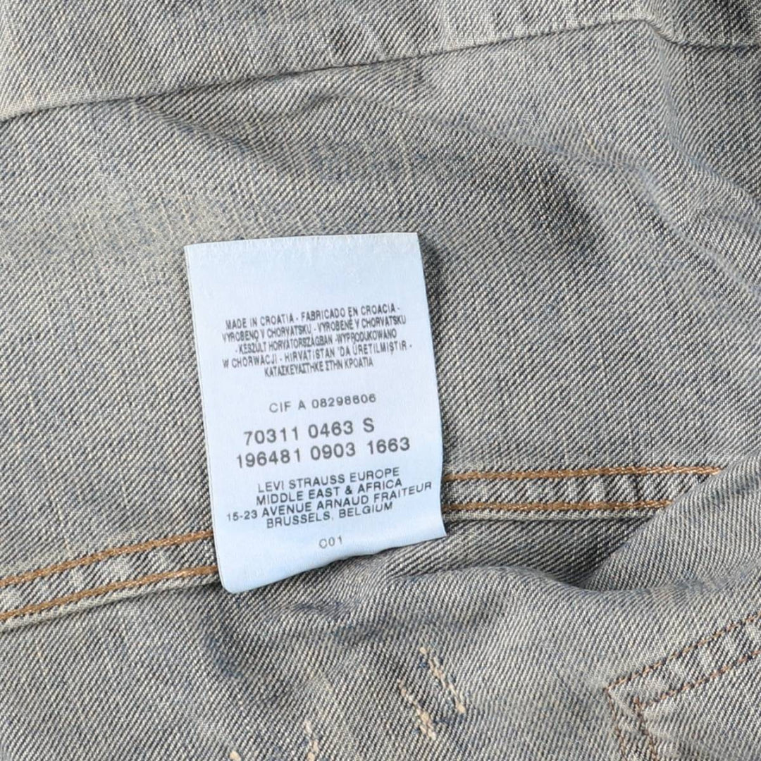Levi's Euro Model Denim Jacket, Men's Size Small cotton blue type Vintage Second Hand