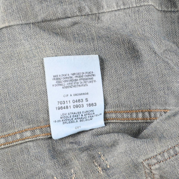 Levi's Euro Model Denim Jacket, Men's Size Small cotton blue type Vintage Second Hand