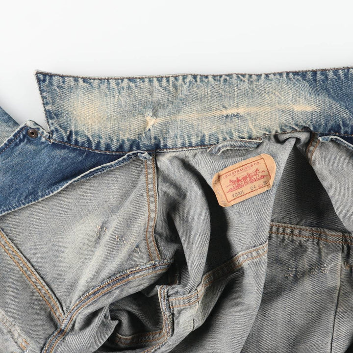 Levi's Euro Model Denim Jacket, Men's Size Small cotton blue type Vintage Second Hand