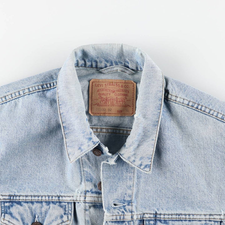90'S Levi's 70503-0210 denim jacket, G-jacket, men's XL size, vintage cotton blue type Vintage Second Hand