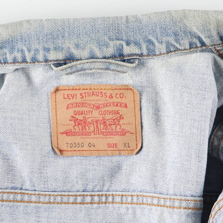 Levi's Euro Model Denim Jacket, Men's XL cotton blue type Vintage Second Hand