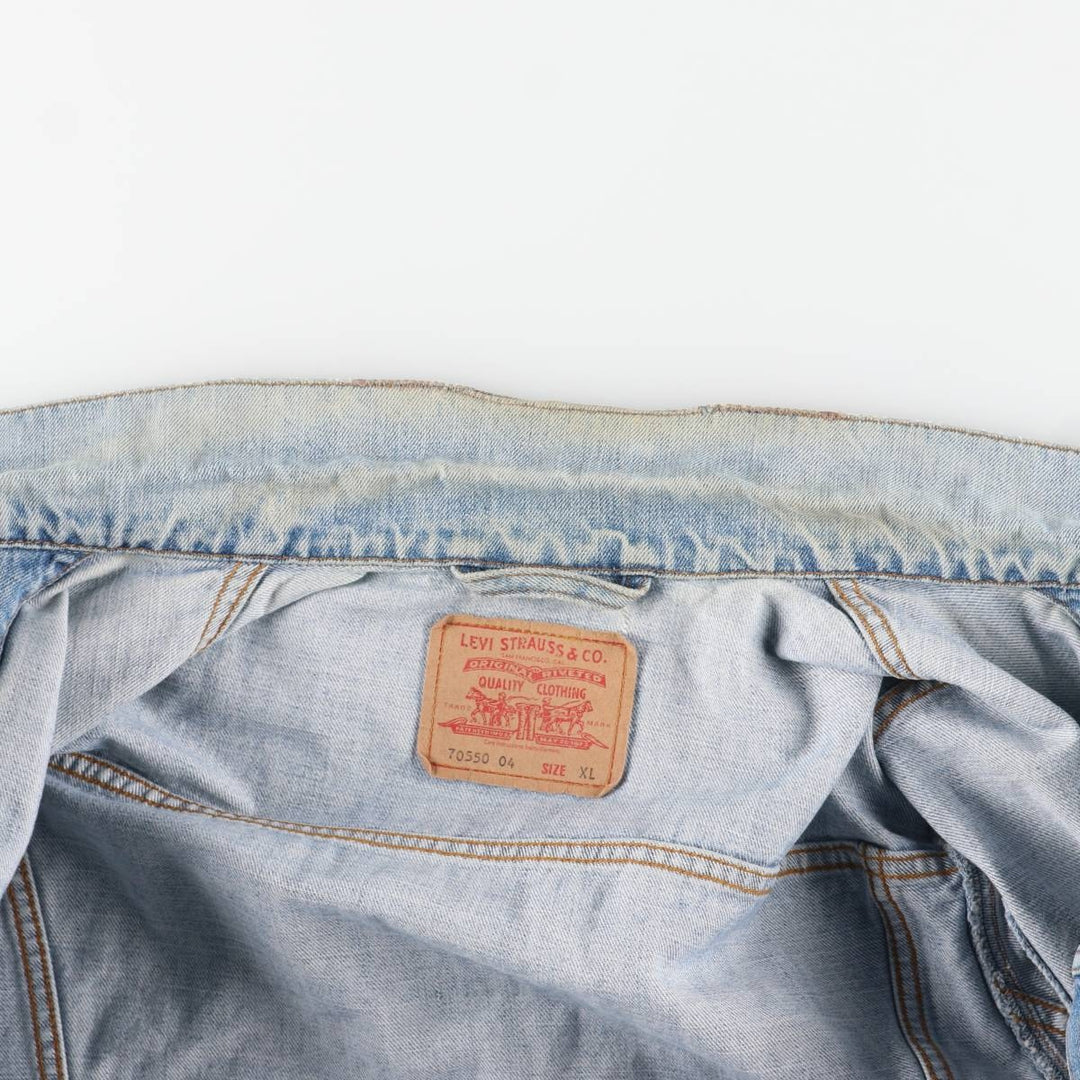 Levi's Euro Model Denim Jacket, Men's XL cotton blue type Vintage Second Hand