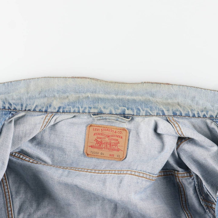 Levi's Euro Model Denim Jacket, Men's XL cotton blue type Vintage Second Hand