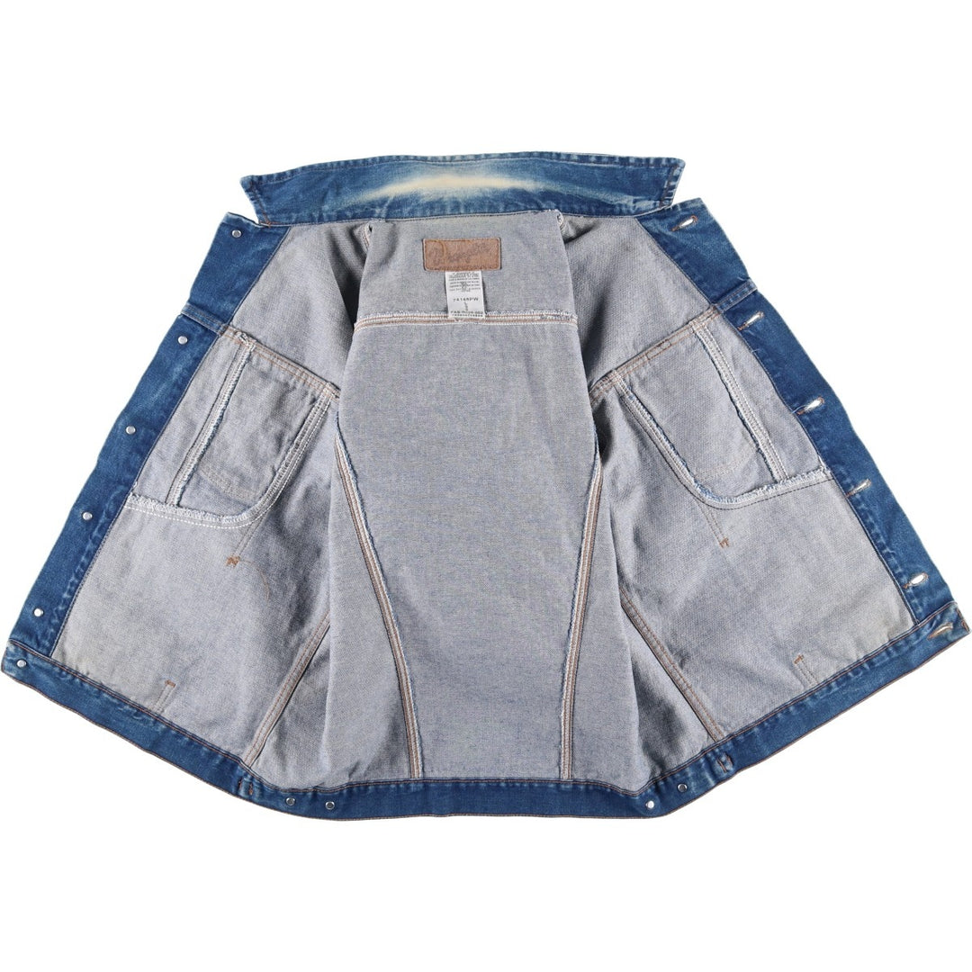 Vintage 90'S Wrangler denim jacket, size L, men's size L cotton blue type Vintage Second Hand