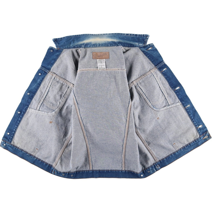 Vintage 90'S Wrangler denim jacket, size L, men's size L cotton blue type Vintage Second Hand