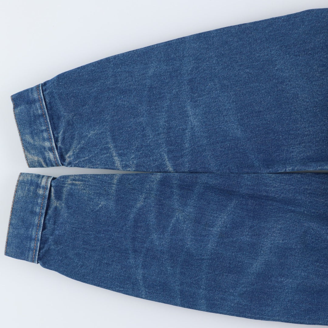Vintage 90'S Wrangler denim jacket, size L, men's size L cotton blue type Vintage Second Hand