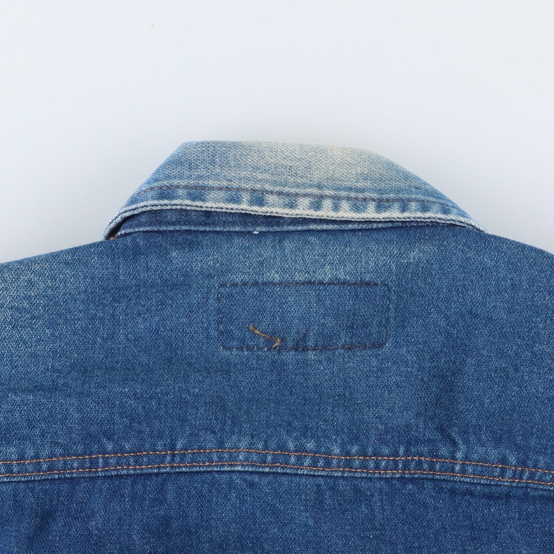 Vintage 90'S Wrangler denim jacket, size L, men's size L cotton blue type Vintage Second Hand