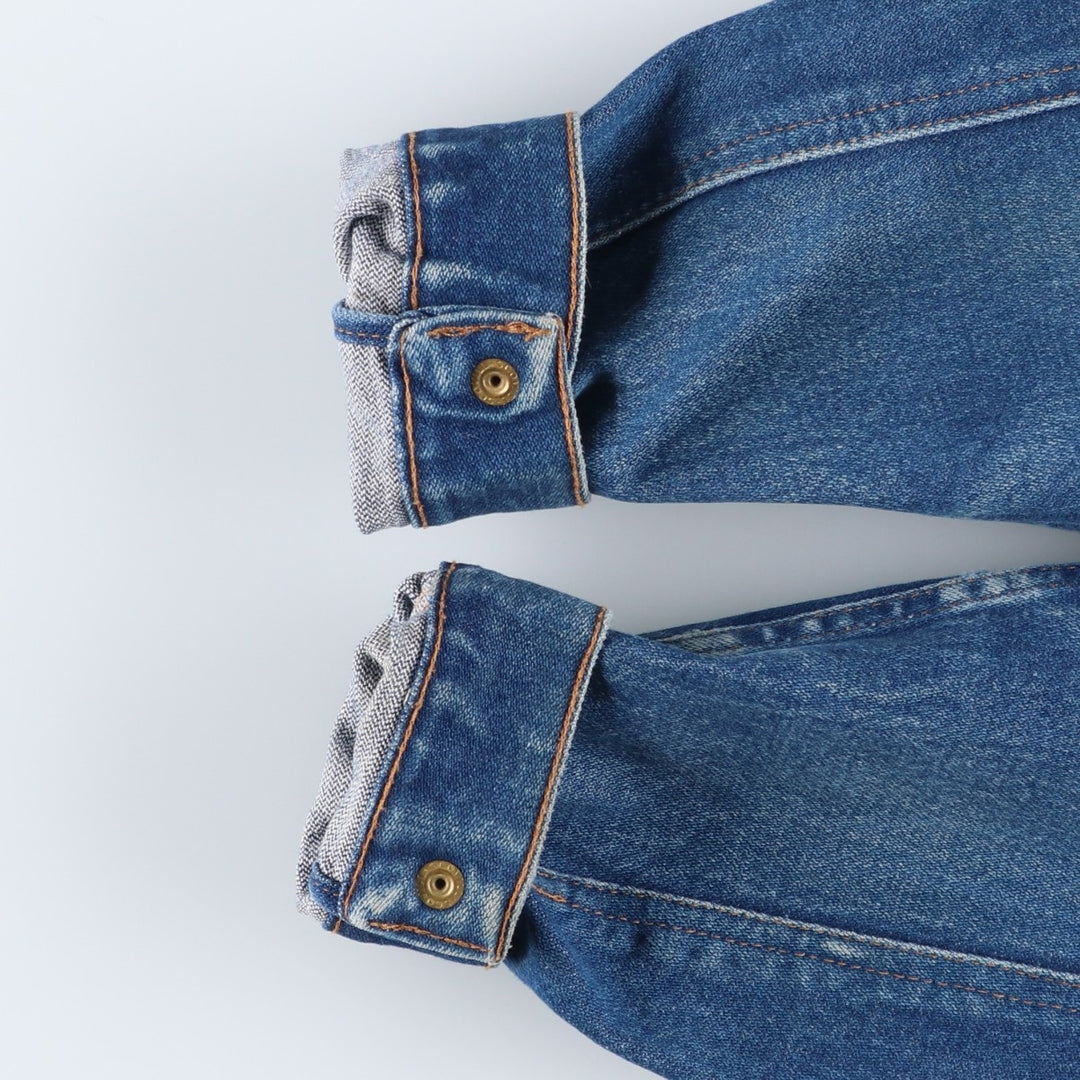 Vintage 90'S Wrangler denim jacket, size L, men's size L cotton blue type Vintage Second Hand
