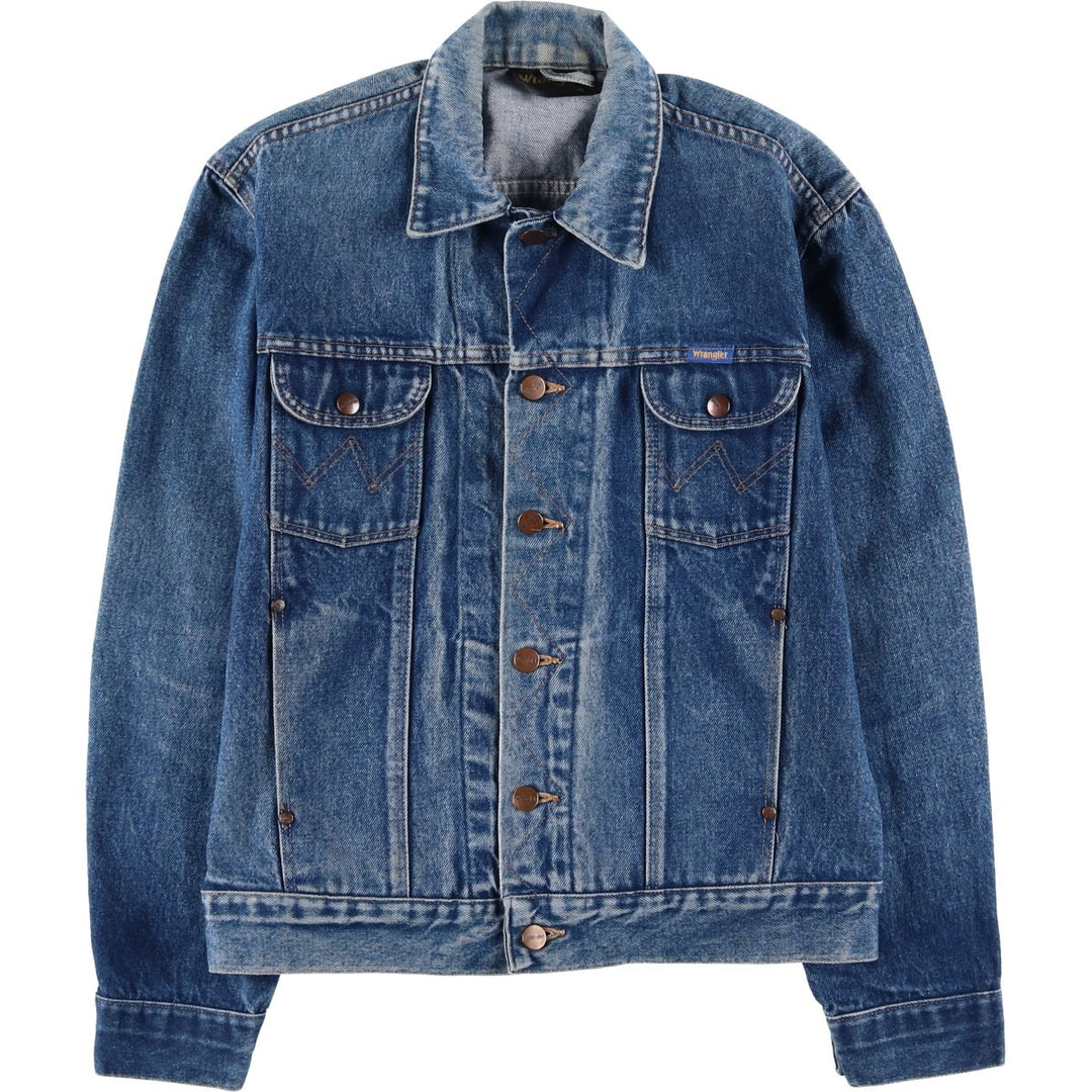 Vintage 1980'S Wrangler denim jacket, size S, men's cotton blue type Vintage Second Hand
