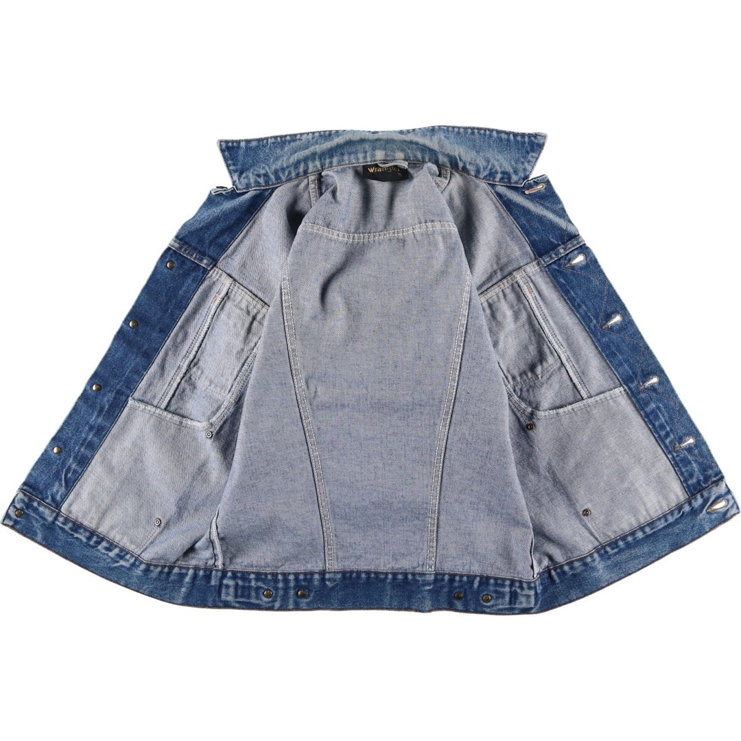 Vintage 1980'S Wrangler denim jacket, size S, men's cotton blue type Vintage Second Hand