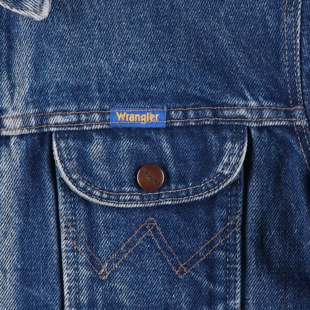 Vintage 1980'S Wrangler denim jacket, size S, men's cotton blue type Vintage Second Hand