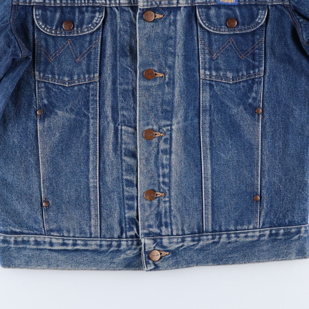 Vintage 1980'S Wrangler denim jacket, size S, men's cotton blue type Vintage Second Hand