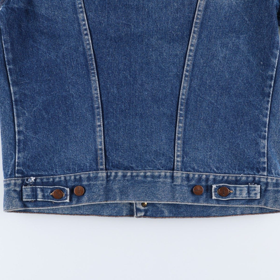 Vintage 1980'S Wrangler denim jacket, size S, men's cotton blue type Vintage Second Hand