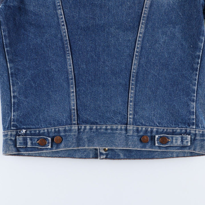 Vintage 1980'S Wrangler denim jacket, size S, men's cotton blue type Vintage Second Hand