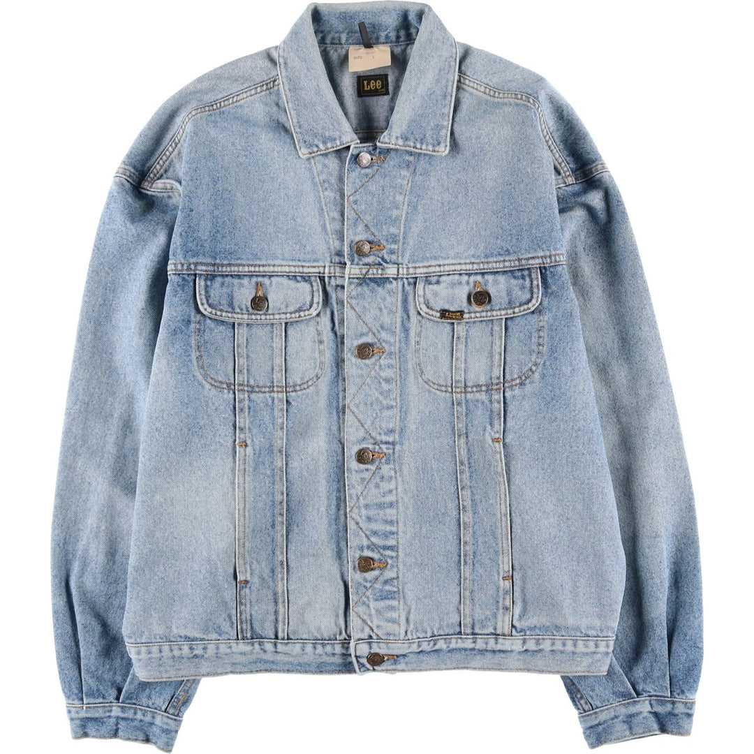 Vintage Lee Riders denim jacket from the 1980'S and 1990s, size L, men's size L. cotton blue type Vintage Second Hand