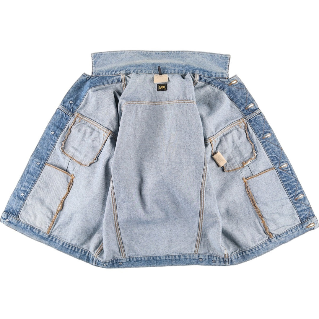 Vintage Lee Riders denim jacket from the 1980'S and 1990s, size L, men's size L. cotton blue type Vintage Second Hand