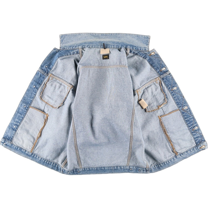 Vintage Lee Riders denim jacket from the 1980'S and 1990s, size L, men's size L. cotton blue type Vintage Second Hand
