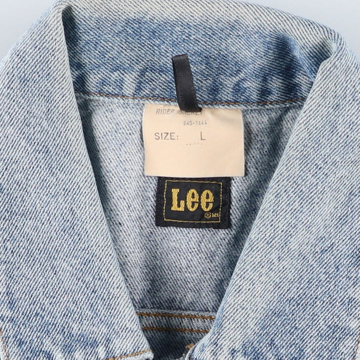 Vintage Lee Riders denim jacket from the 1980'S and 1990s, size L, men's size L. cotton blue type Vintage Second Hand