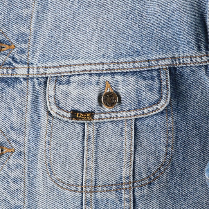 Vintage Lee Riders denim jacket from the 1980'S and 1990s, size L, men's size L. cotton blue type Vintage Second Hand