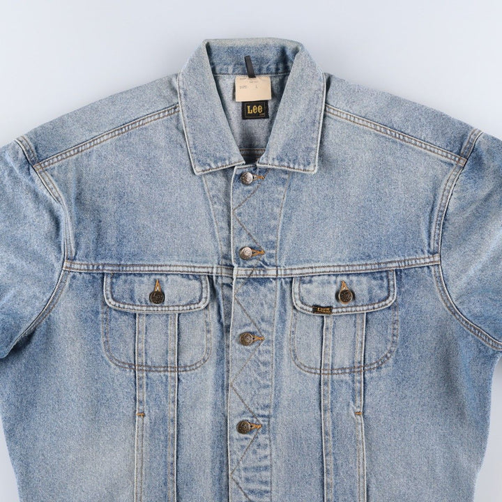 Vintage Lee Riders denim jacket from the 1980'S and 1990s, size L, men's size L. cotton blue type Vintage Second Hand