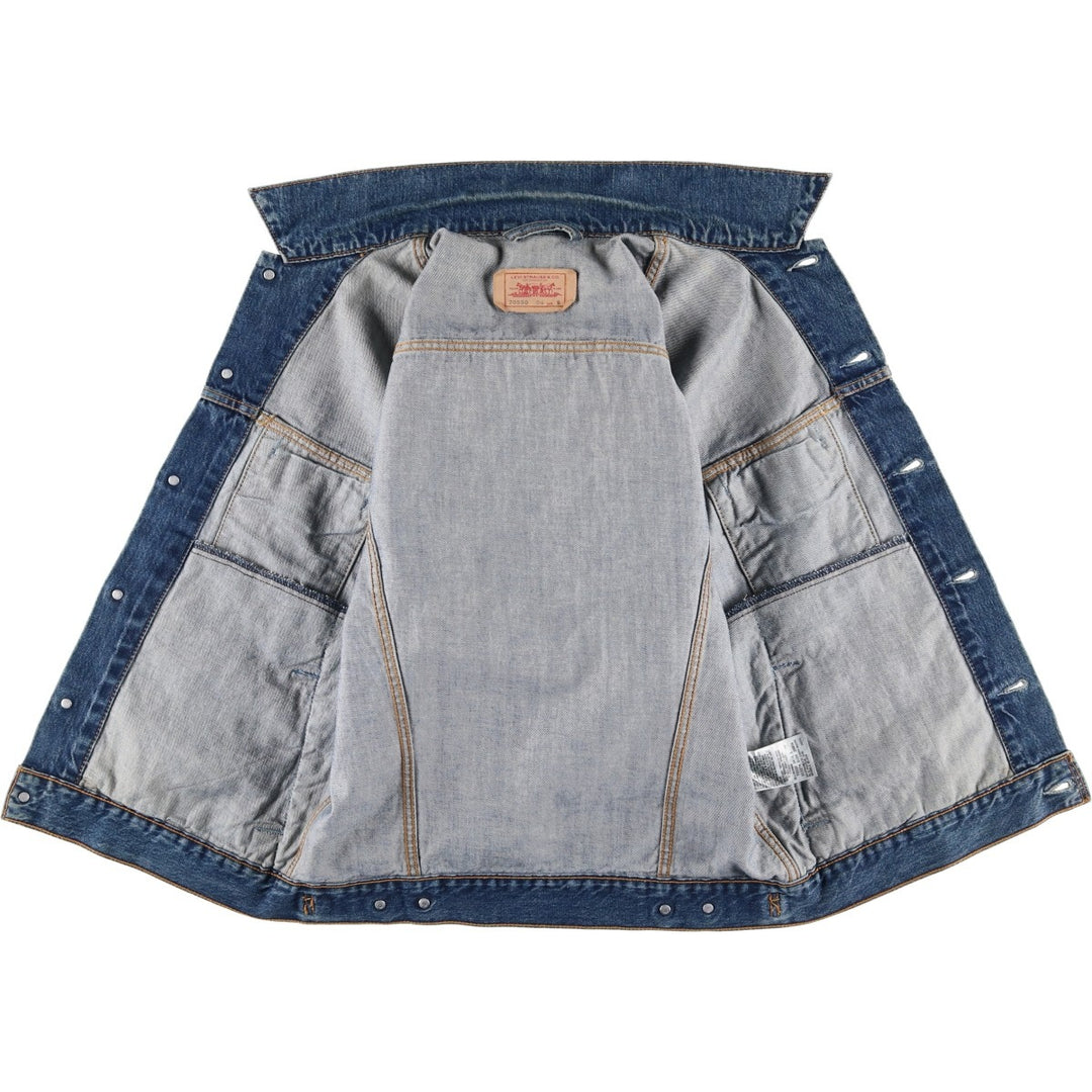 2000'S Levi's 70550-0414 Euro Model Denim Jacket, Men's Size Small cotton blue type Vintage Second Hand
