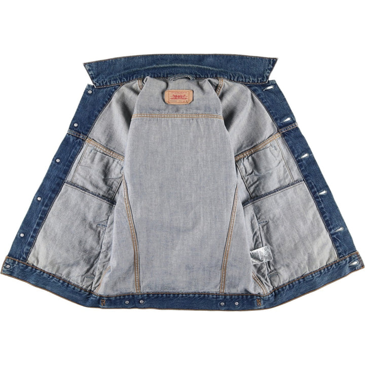 2000'S Levi's 70550-0414 Euro Model Denim Jacket, Men's Size Small cotton blue type Vintage Second Hand