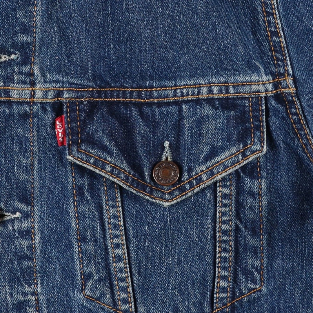 2000'S Levi's 70550-0414 Euro Model Denim Jacket, Men's Size Small cotton blue type Vintage Second Hand