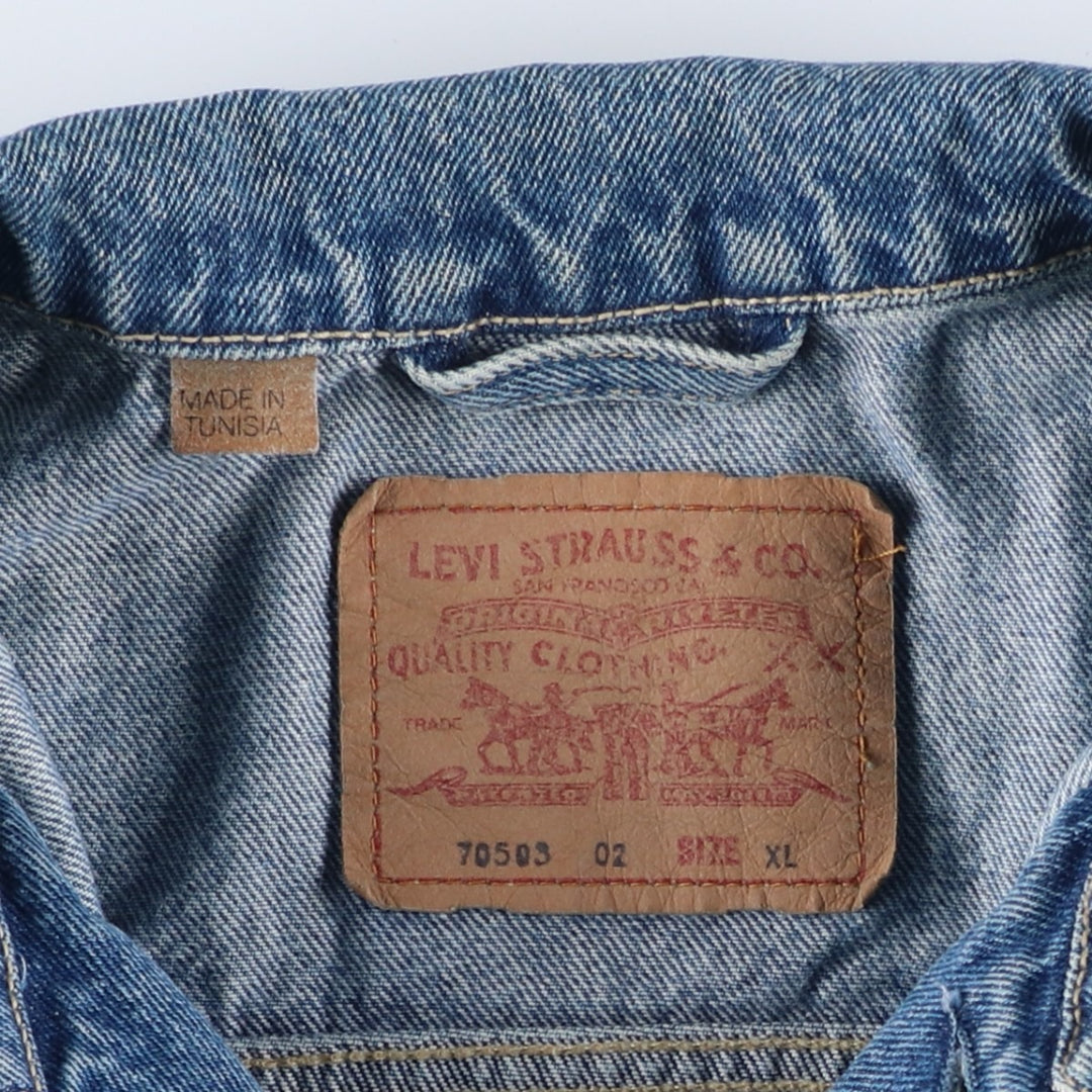 Levi's 70503-02 Denim Jacket, Men's XL unclear blue type Vintage Second Hand