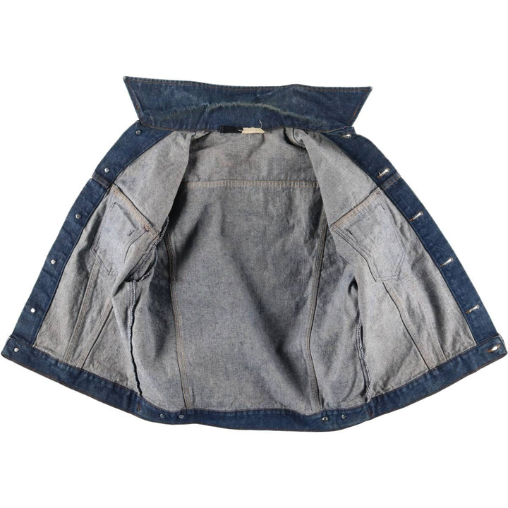 1970'S Sears ROEBUCKS WESTERN WEAR denim jacket, men's size M, lightweight, vintage cotton blue type Vintage Second Hand
