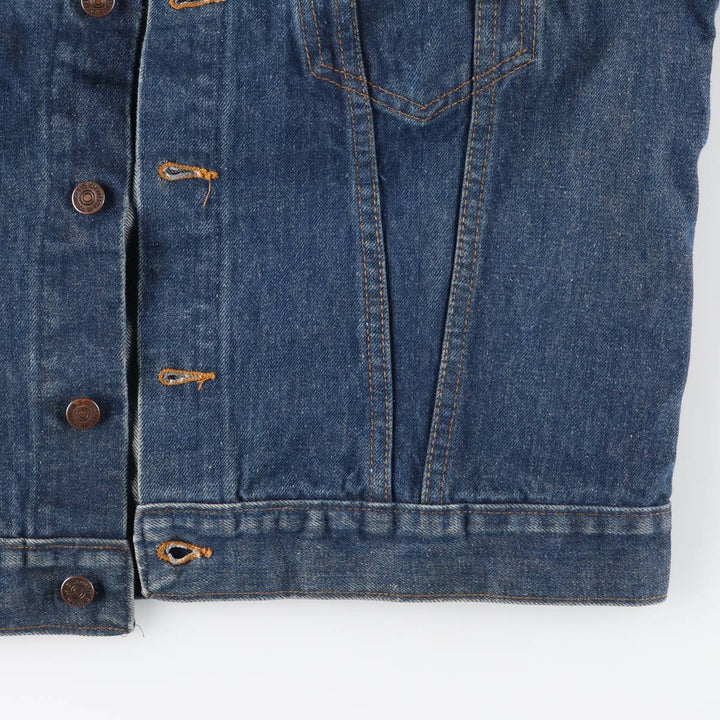 1970'S Sears ROEBUCKS WESTERN WEAR denim jacket, men's size M, lightweight, vintage cotton blue type Vintage Second Hand