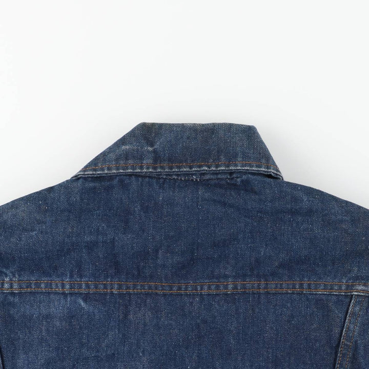 1970'S Sears ROEBUCKS WESTERN WEAR denim jacket, men's size M, lightweight, vintage cotton blue type Vintage Second Hand
