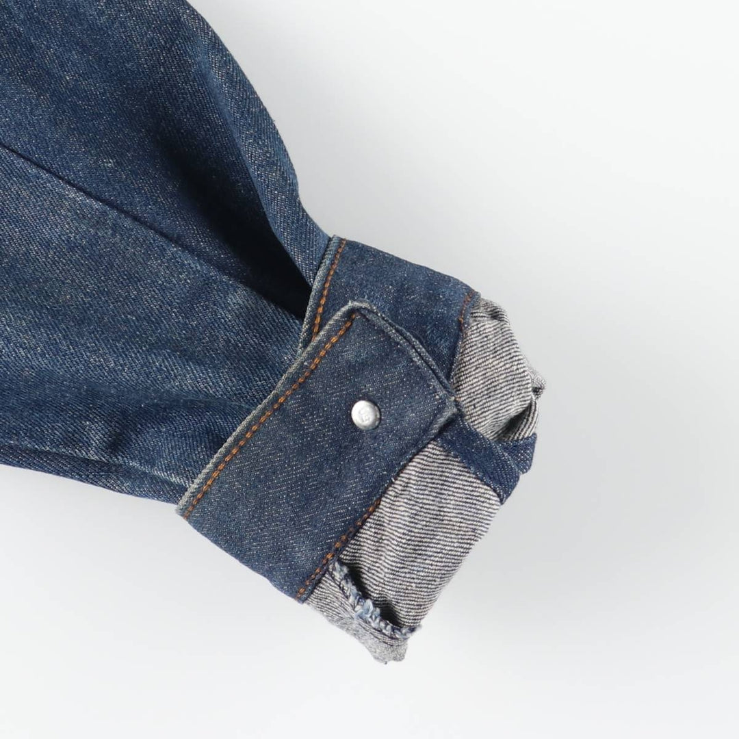 1970'S Sears ROEBUCKS WESTERN WEAR denim jacket, men's size M, lightweight, vintage cotton blue type Vintage Second Hand