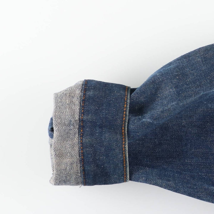 1970'S Sears ROEBUCKS WESTERN WEAR denim jacket, men's size M, lightweight, vintage cotton blue type Vintage Second Hand