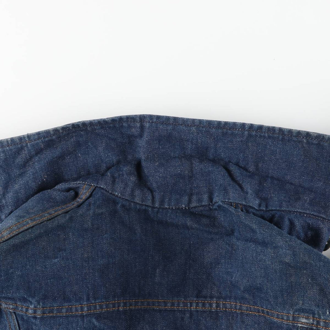 1970'S Sears ROEBUCKS WESTERN WEAR denim jacket, men's size M, lightweight, vintage cotton blue type Vintage Second Hand