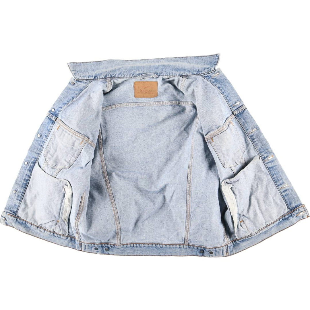 Levi's denim jacket, denim jacket, men's size L unclear blue type Vintage Second Hand