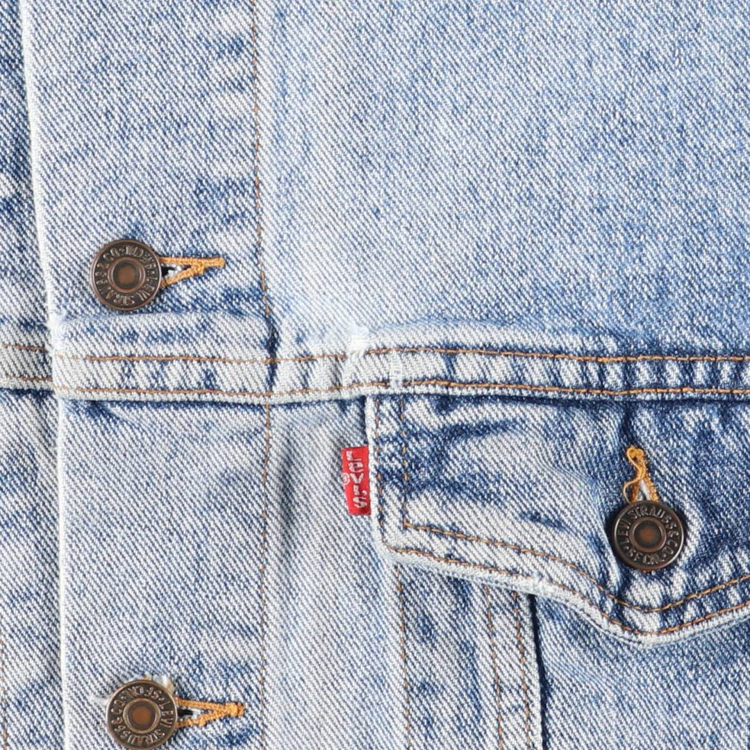 Levi's denim jacket, denim jacket, men's size L unclear blue type Vintage Second Hand