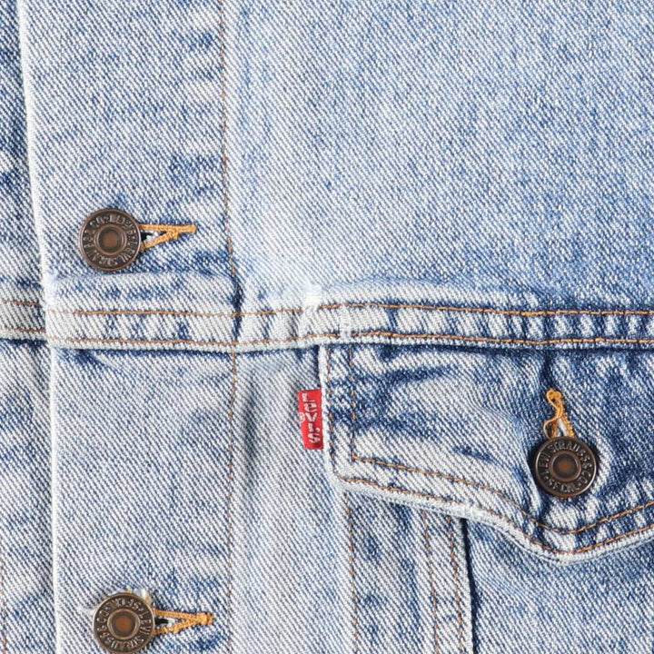 Levi's denim jacket, denim jacket, men's size L unclear blue type Vintage Second Hand