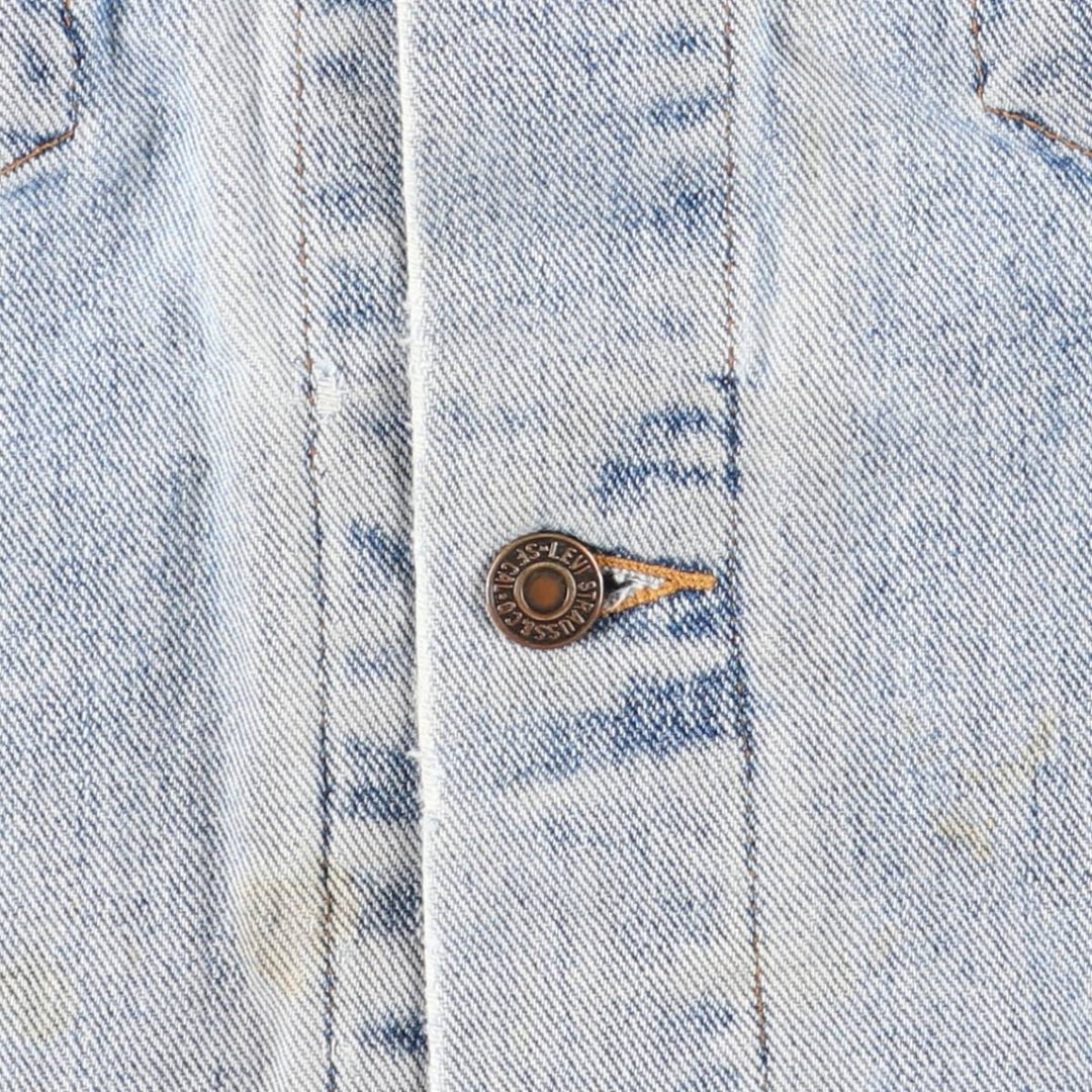 Levi's denim jacket, denim jacket, men's size L unclear blue type Vintage Second Hand