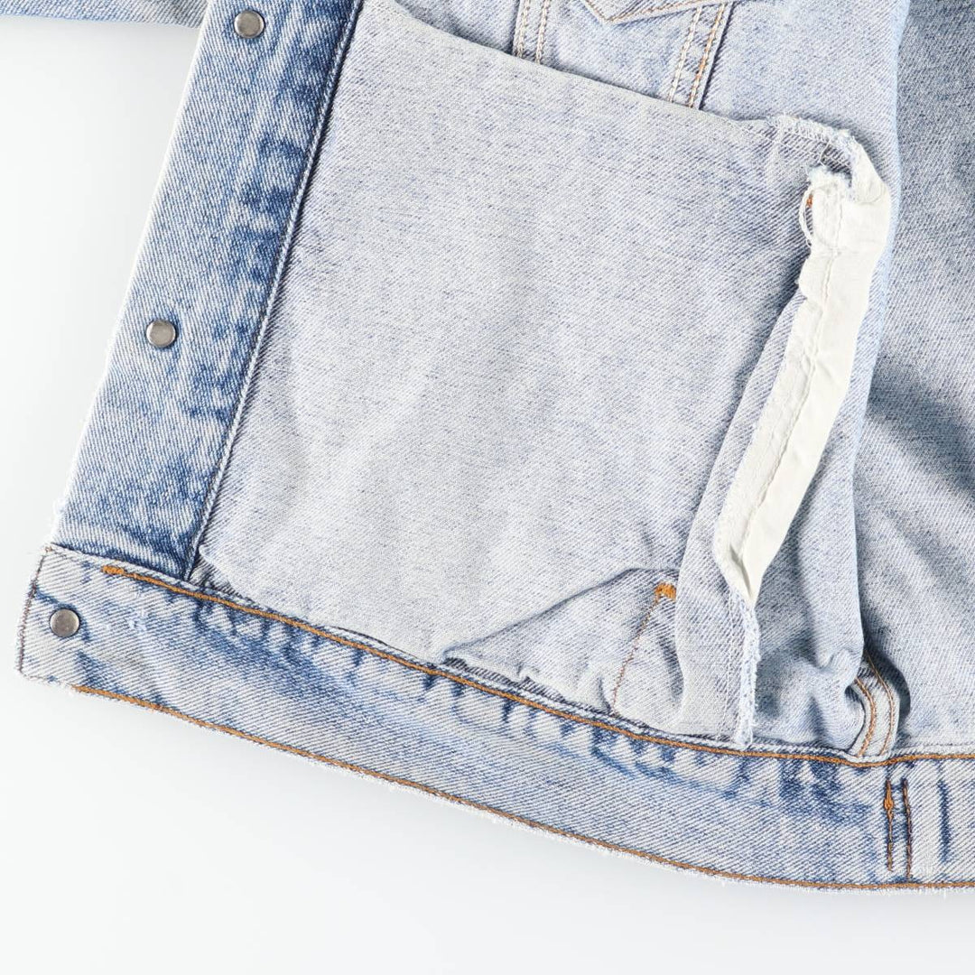 Levi's denim jacket, denim jacket, men's size L unclear blue type Vintage Second Hand