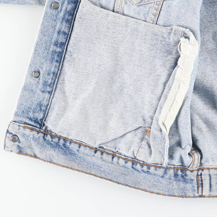 Levi's denim jacket, denim jacket, men's size L unclear blue type Vintage Second Hand